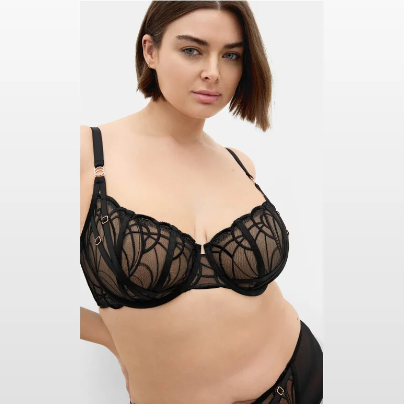 Citychic Tabrett Demi Underwire Bra - Black