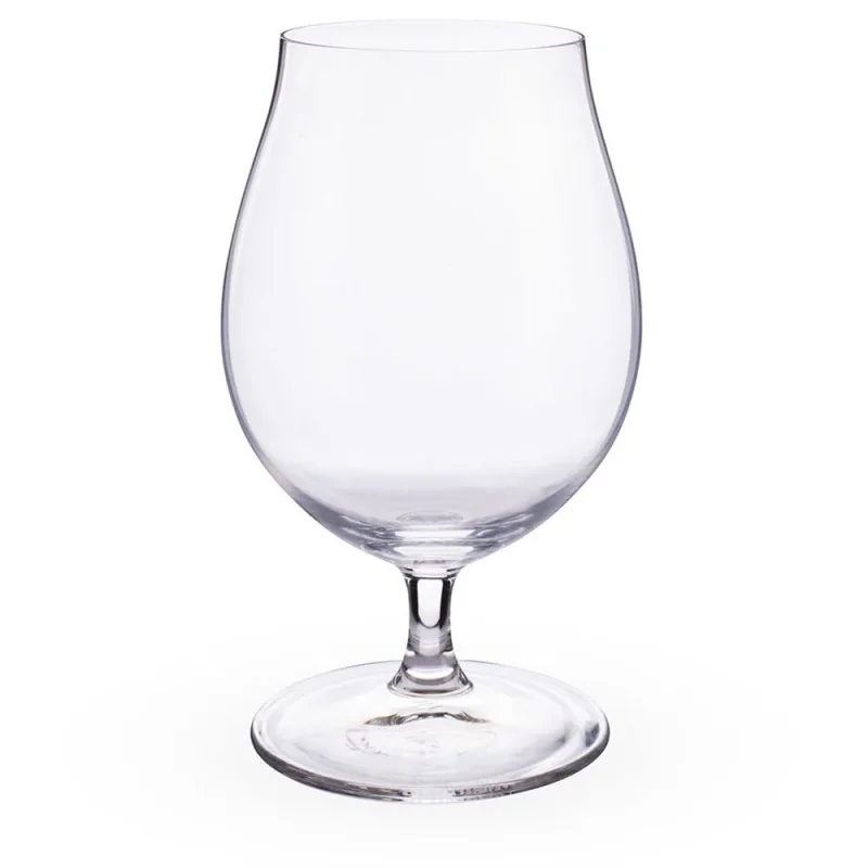 A single clear Spiegelau Beer Classics Pilsner glass with a wide bowl and narrow rim, shown on a white background.