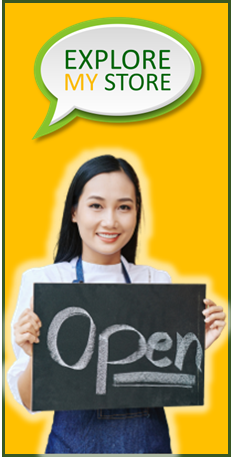 Yellow Block Lady in white